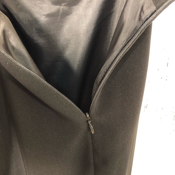 Cache Maxi Long Side Zipper Black Skirt Size 12 - Picture 6 of 7